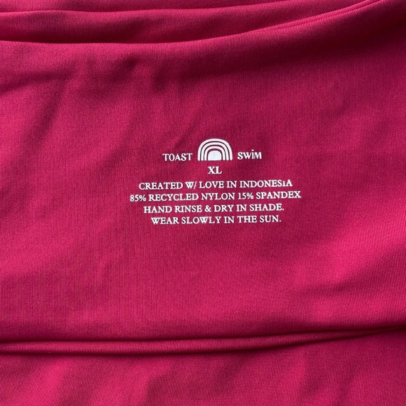 New! Free People x Toast Signature One-Shoulder Bikini top 19817 - Picture 6 of 8